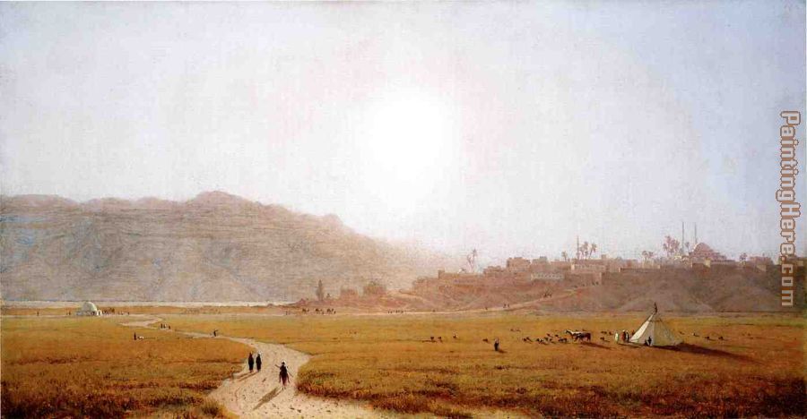 Siout, Egypt painting - Sanford Robinson Gifford Siout, Egypt art painting